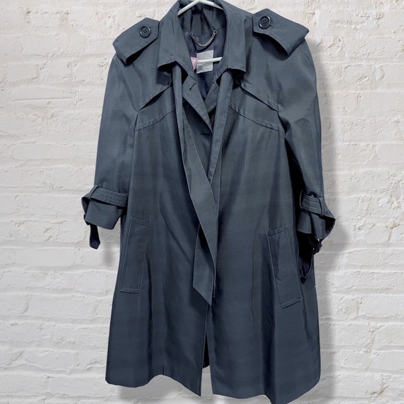 MOSCHINO DARK GREY TRENCH - Picture 2 of 5